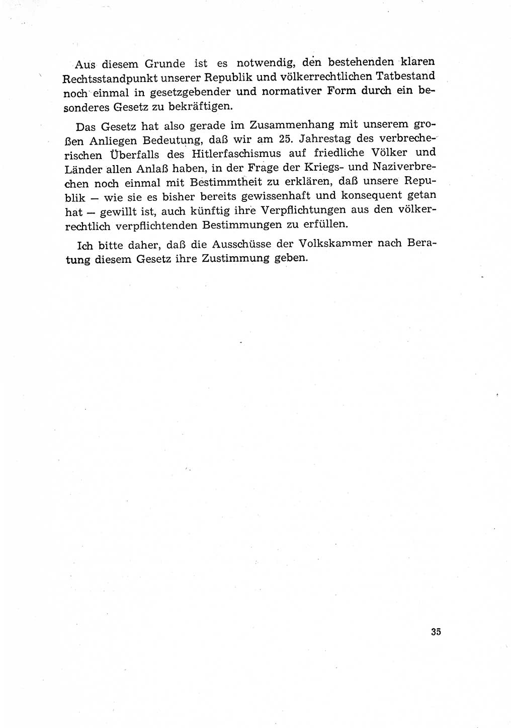Bestrafung der Nazi- und Kriegsverbrecher [Deutsche Demokratische Republik (DDR)] 1964, Seite 35 (Bestr. Nazi-Kr.-Verbr. DDR 1964, S. 35)