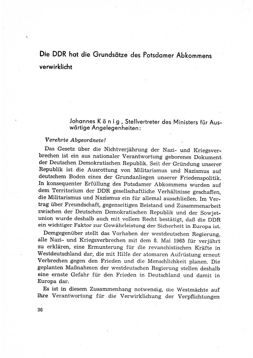 Bestrafung der Nazi- und Kriegsverbrecher [Deutsche Demokratische Republik (DDR)] 1964, Seite 36 (Bestr. Nazi-Kr.-Verbr. DDR 1964, S. 36)