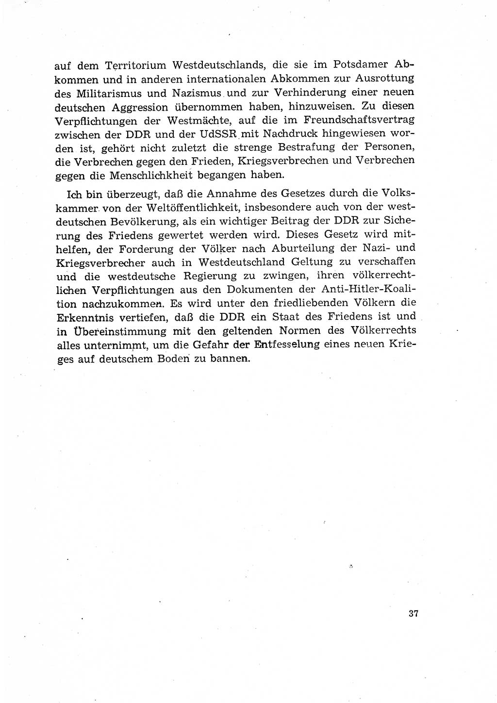 Bestrafung der Nazi- und Kriegsverbrecher [Deutsche Demokratische Republik (DDR)] 1964, Seite 37 (Bestr. Nazi-Kr.-Verbr. DDR 1964, S. 37)