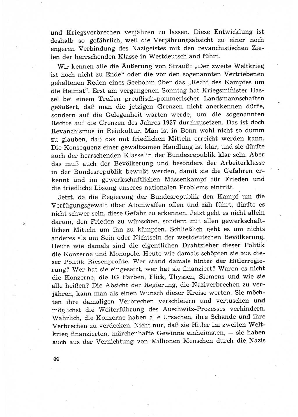Bestrafung der Nazi- und Kriegsverbrecher [Deutsche Demokratische Republik (DDR)] 1964, Seite 44 (Bestr. Nazi-Kr.-Verbr. DDR 1964, S. 44)