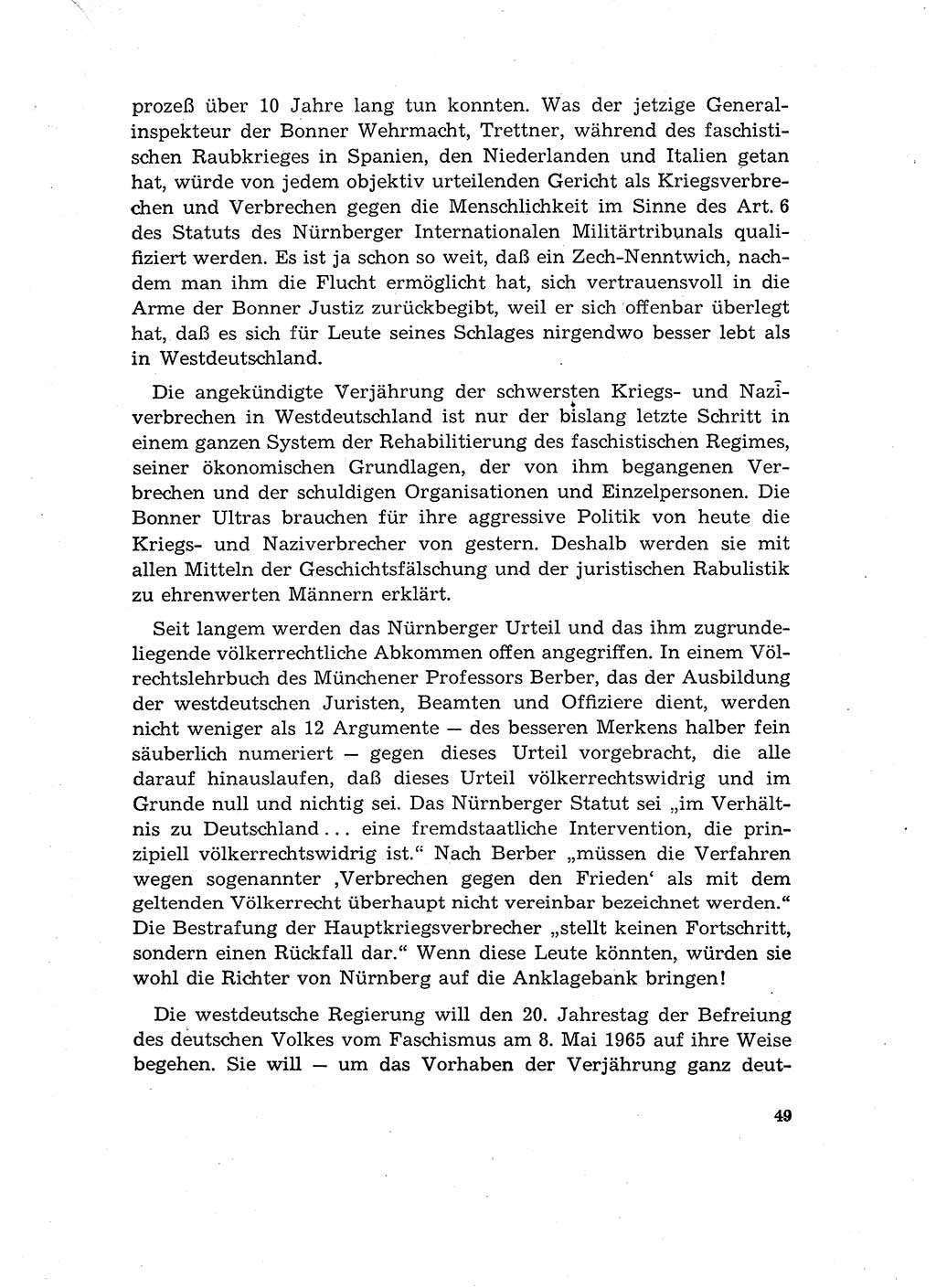 Bestrafung der Nazi- und Kriegsverbrecher [Deutsche Demokratische Republik (DDR)] 1964, Seite 49 (Bestr. Nazi-Kr.-Verbr. DDR 1964, S. 49)