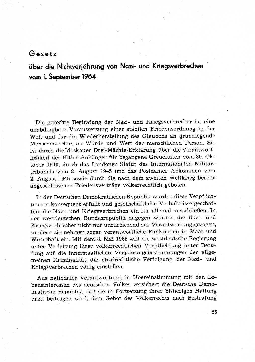 Bestrafung der Nazi- und Kriegsverbrecher [Deutsche Demokratische Republik (DDR)] 1964, Seite 55 (Bestr. Nazi-Kr.-Verbr. DDR 1964, S. 55)