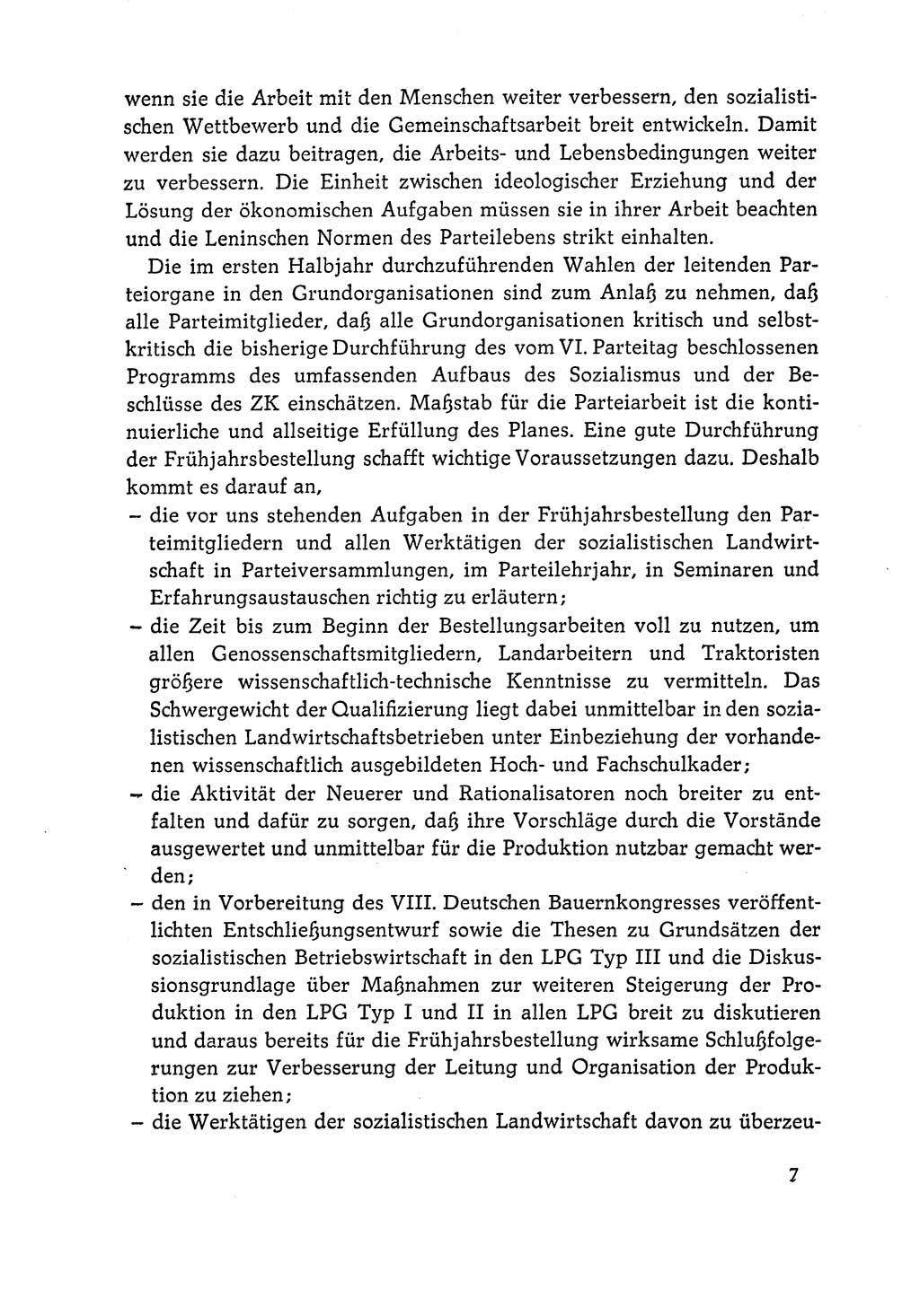 Dokumente der Sozialistischen Einheitspartei Deutschlands (SED) [Deutsche Demokratische Republik (DDR)] 1964-1965, Seite 7 (Dok. SED DDR 1964-1965, S. 7)