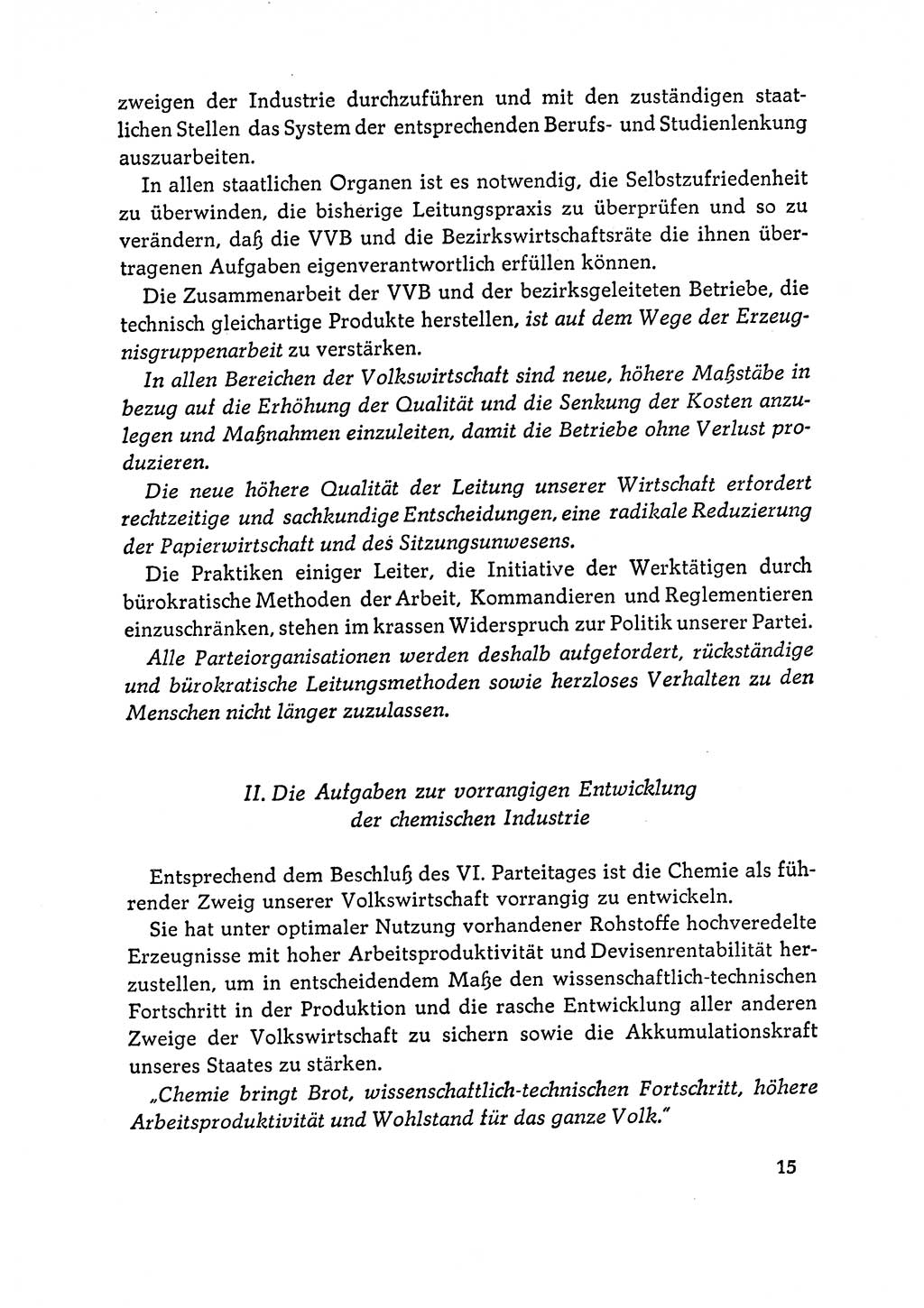 Dokumente der Sozialistischen Einheitspartei Deutschlands (SED) [Deutsche Demokratische Republik (DDR)] 1964-1965, Seite 15 (Dok. SED DDR 1964-1965, S. 15)