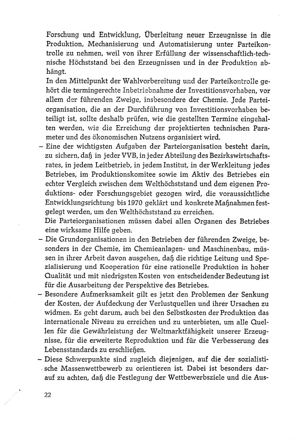 Dokumente der Sozialistischen Einheitspartei Deutschlands (SED) [Deutsche Demokratische Republik (DDR)] 1964-1965, Seite 22 (Dok. SED DDR 1964-1965, S. 22)