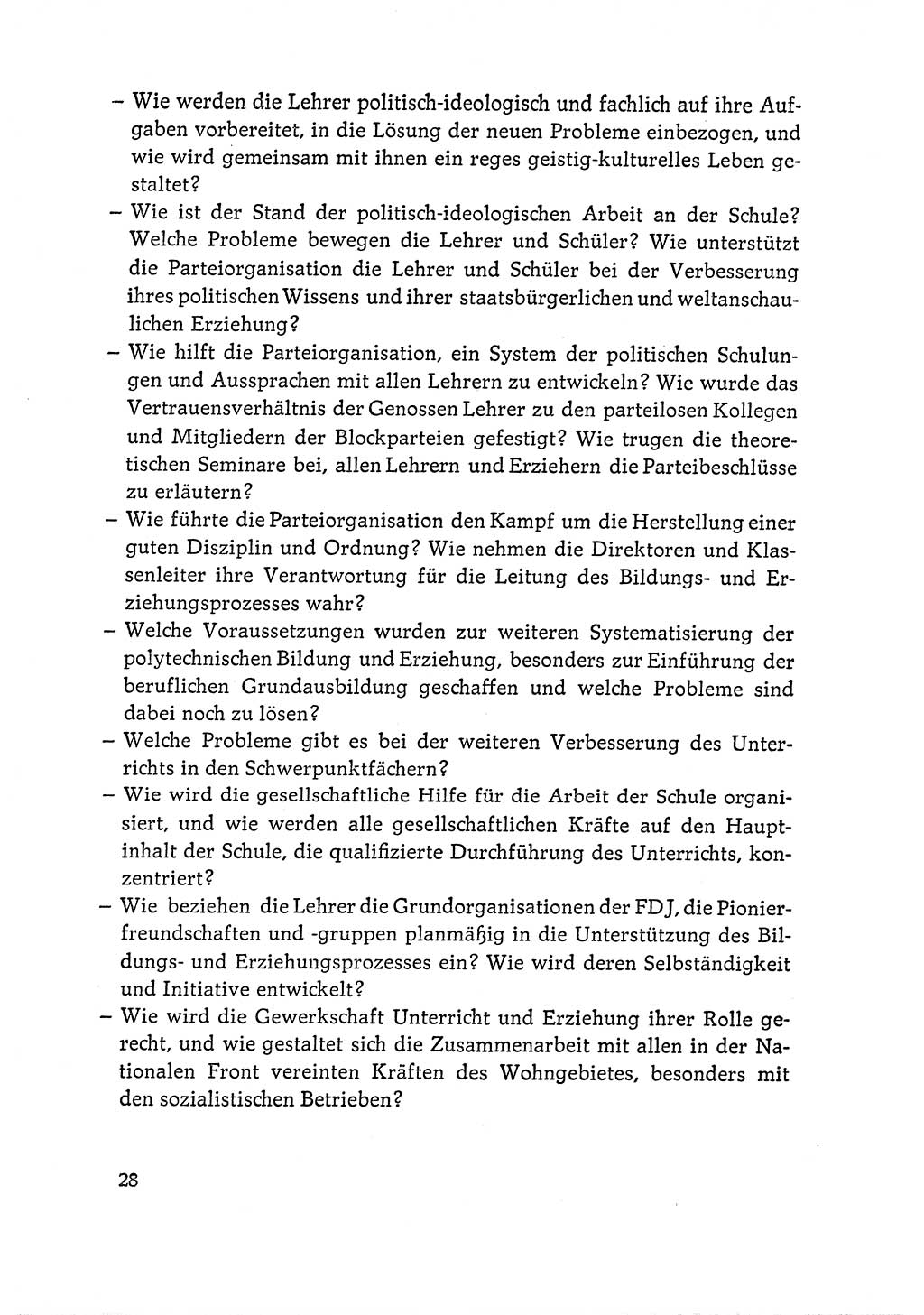 Dokumente der Sozialistischen Einheitspartei Deutschlands (SED) [Deutsche Demokratische Republik (DDR)] 1964-1965, Seite 28 (Dok. SED DDR 1964-1965, S. 28)