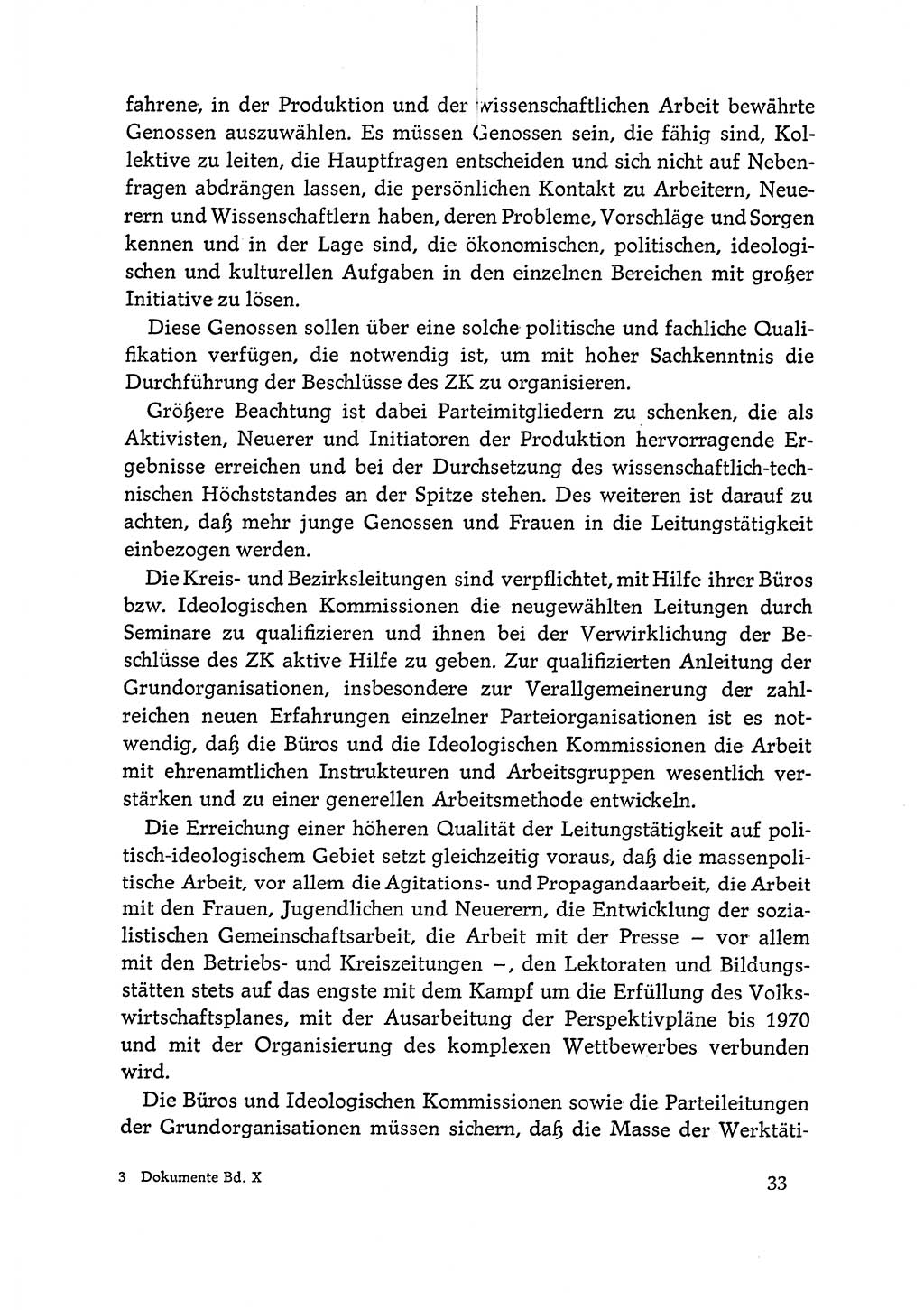 Dokumente der Sozialistischen Einheitspartei Deutschlands (SED) [Deutsche Demokratische Republik (DDR)] 1964-1965, Seite 33 (Dok. SED DDR 1964-1965, S. 33)