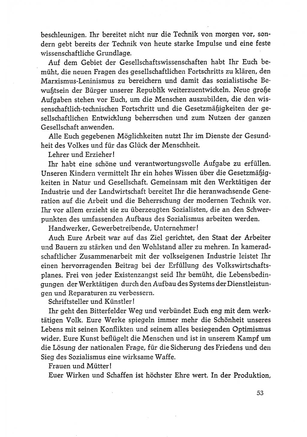 Dokumente der Sozialistischen Einheitspartei Deutschlands (SED) [Deutsche Demokratische Republik (DDR)] 1964-1965, Seite 53 (Dok. SED DDR 1964-1965, S. 53)