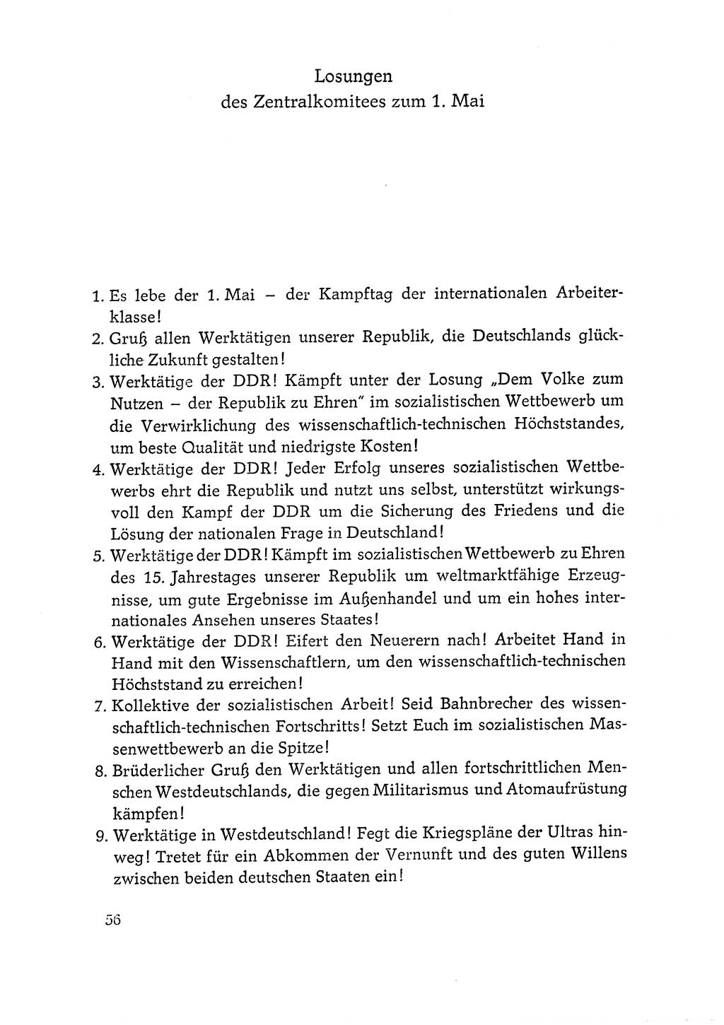 Dokumente der Sozialistischen Einheitspartei Deutschlands (SED) [Deutsche Demokratische Republik (DDR)] 1964-1965, Seite 56 (Dok. SED DDR 1964-1965, S. 56)