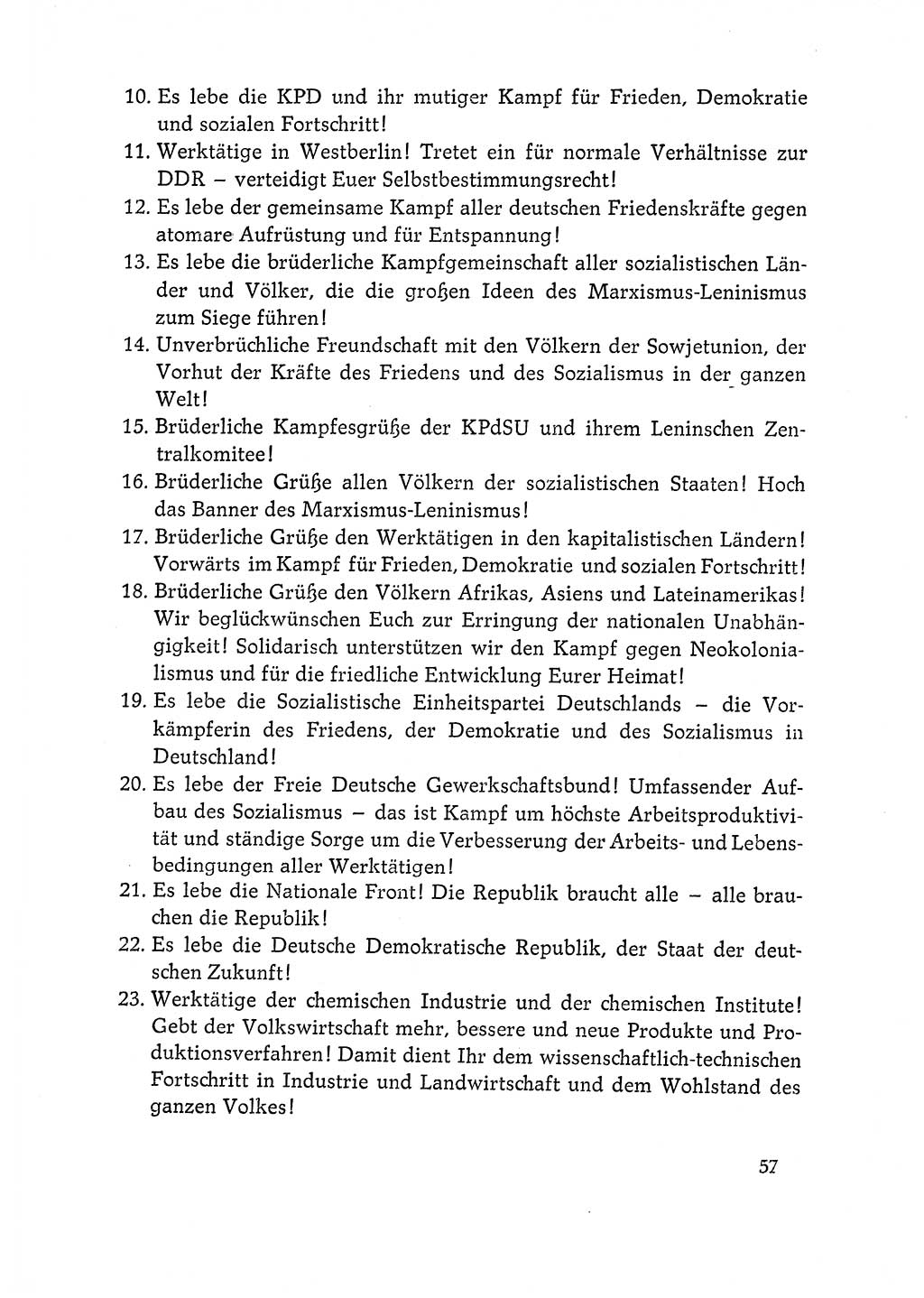 Dokumente der Sozialistischen Einheitspartei Deutschlands (SED) [Deutsche Demokratische Republik (DDR)] 1964-1965, Seite 57 (Dok. SED DDR 1964-1965, S. 57)