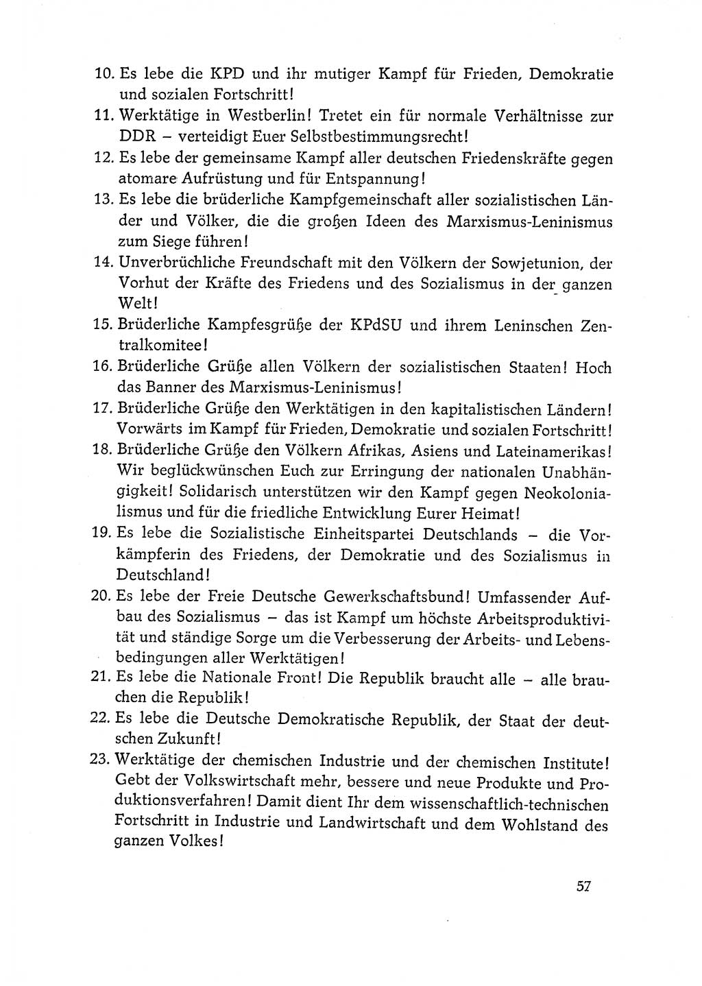 Dokumente der Sozialistischen Einheitspartei Deutschlands (SED) [Deutsche Demokratische Republik (DDR)] 1964-1965, Seite 57 (Dok. SED DDR 1964-1965, S. 57)