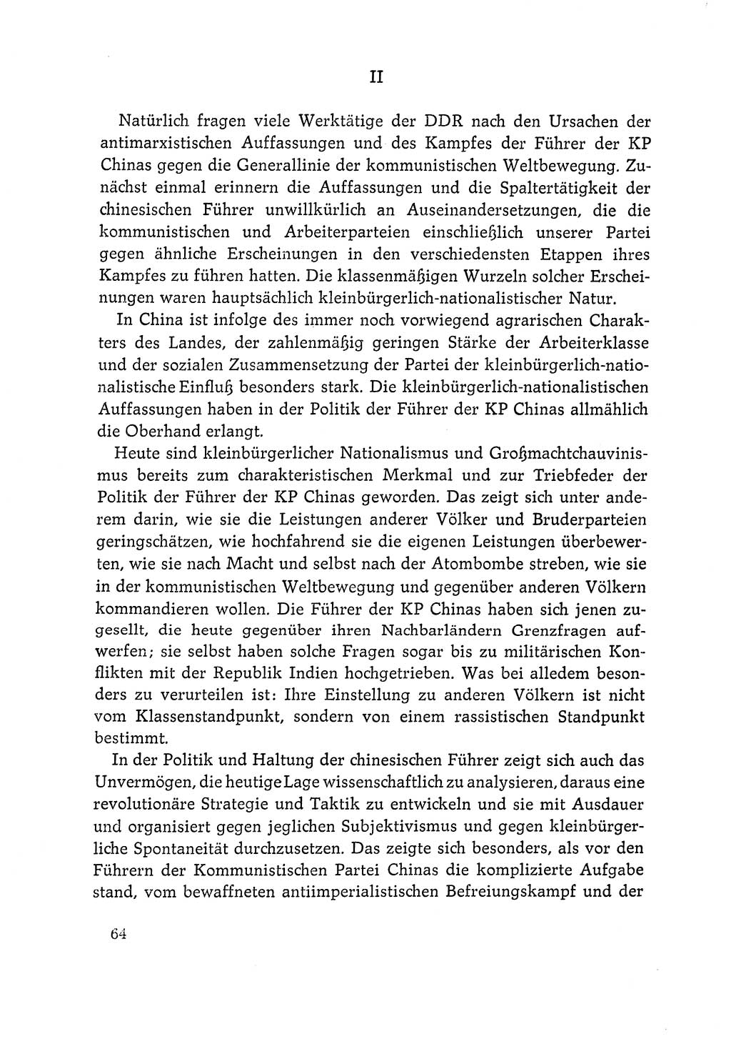 Dokumente der Sozialistischen Einheitspartei Deutschlands (SED) [Deutsche Demokratische Republik (DDR)] 1964-1965, Seite 64 (Dok. SED DDR 1964-1965, S. 64)