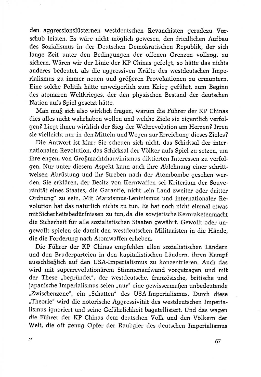 Dokumente der Sozialistischen Einheitspartei Deutschlands (SED) [Deutsche Demokratische Republik (DDR)] 1964-1965, Seite 67 (Dok. SED DDR 1964-1965, S. 67)