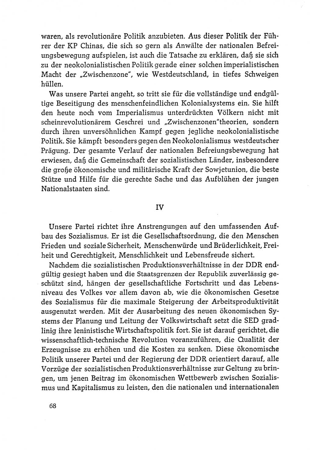 Dokumente der Sozialistischen Einheitspartei Deutschlands (SED) [Deutsche Demokratische Republik (DDR)] 1964-1965, Seite 68 (Dok. SED DDR 1964-1965, S. 68)