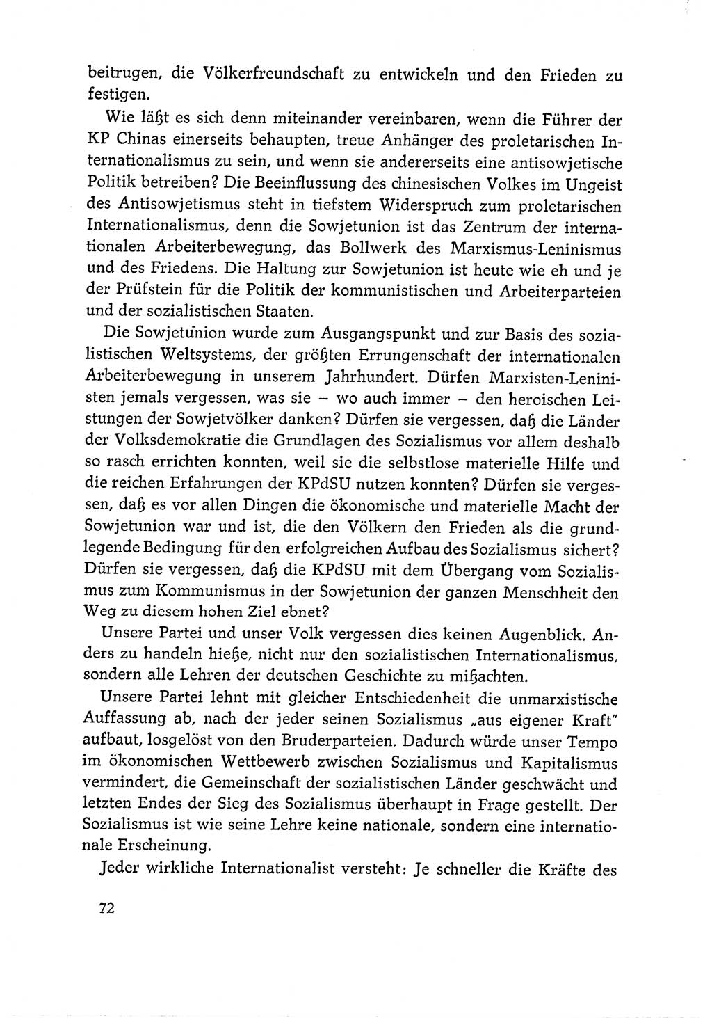 Dokumente der Sozialistischen Einheitspartei Deutschlands (SED) [Deutsche Demokratische Republik (DDR)] 1964-1965, Seite 72 (Dok. SED DDR 1964-1965, S. 72)