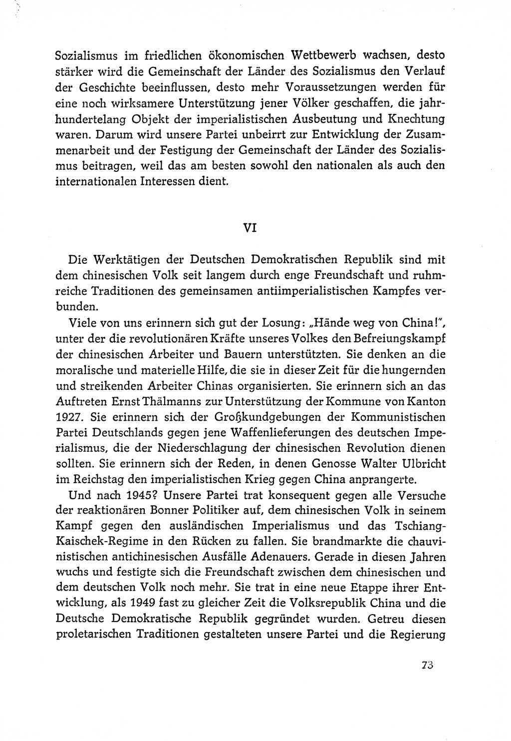 Dokumente der Sozialistischen Einheitspartei Deutschlands (SED) [Deutsche Demokratische Republik (DDR)] 1964-1965, Seite 73 (Dok. SED DDR 1964-1965, S. 73)