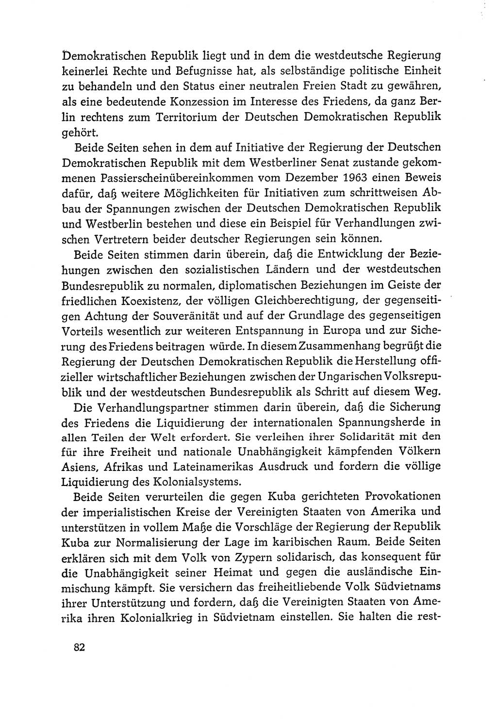 Dokumente der Sozialistischen Einheitspartei Deutschlands (SED) [Deutsche Demokratische Republik (DDR)] 1964-1965, Seite 82 (Dok. SED DDR 1964-1965, S. 82)