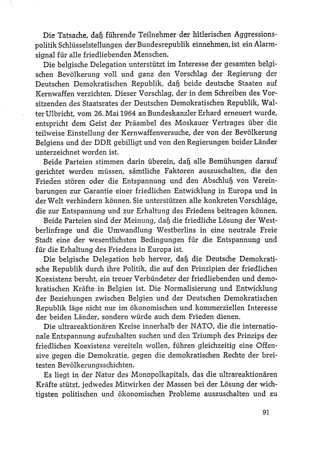 Dokumente der Sozialistischen Einheitspartei Deutschlands (SED) [Deutsche Demokratische Republik (DDR)] 1964-1965, Seite 91 (Dok. SED DDR 1964-1965, S. 91)