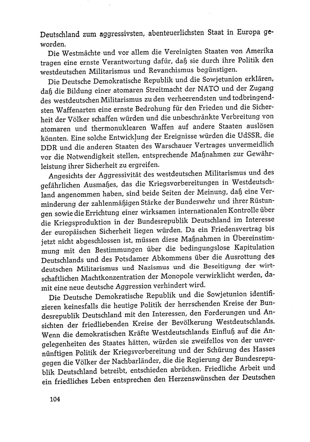 Dokumente der Sozialistischen Einheitspartei Deutschlands (SED) [Deutsche Demokratische Republik (DDR)] 1964-1965, Seite 104 (Dok. SED DDR 1964-1965, S. 104)