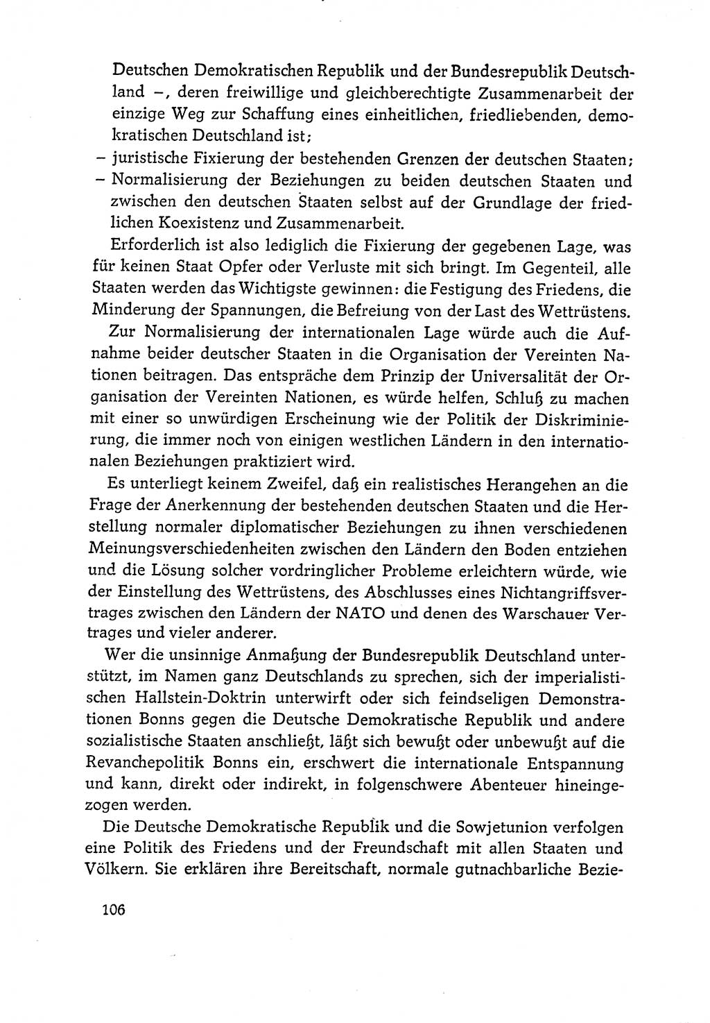 Dokumente der Sozialistischen Einheitspartei Deutschlands (SED) [Deutsche Demokratische Republik (DDR)] 1964-1965, Seite 106 (Dok. SED DDR 1964-1965, S. 106)