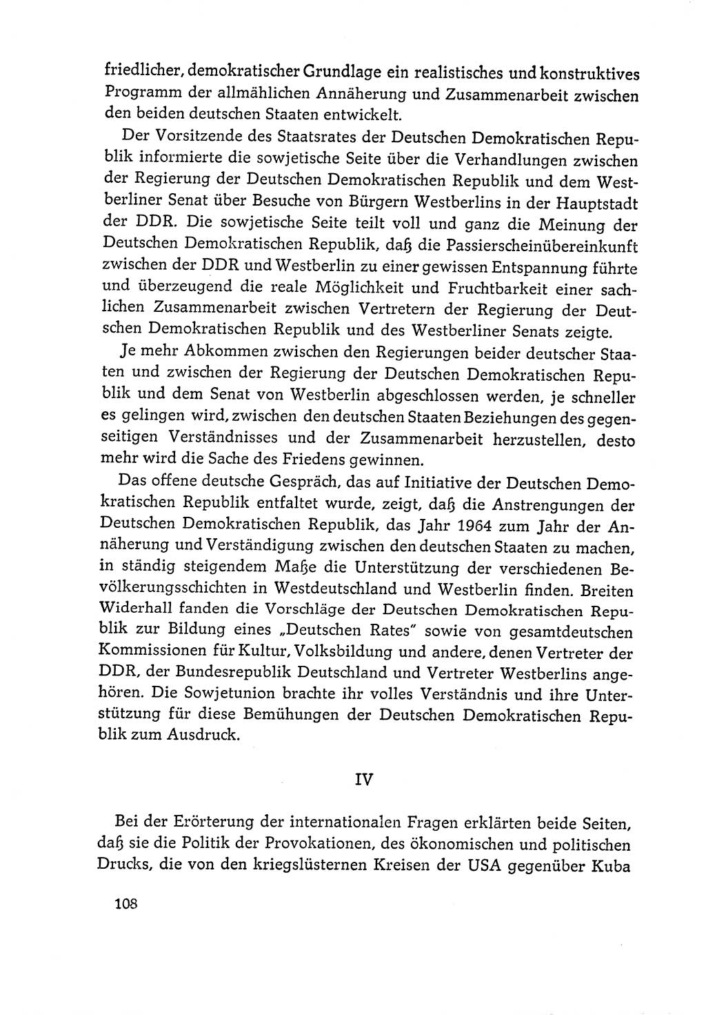 Dokumente der Sozialistischen Einheitspartei Deutschlands (SED) [Deutsche Demokratische Republik (DDR)] 1964-1965, Seite 108 (Dok. SED DDR 1964-1965, S. 108)