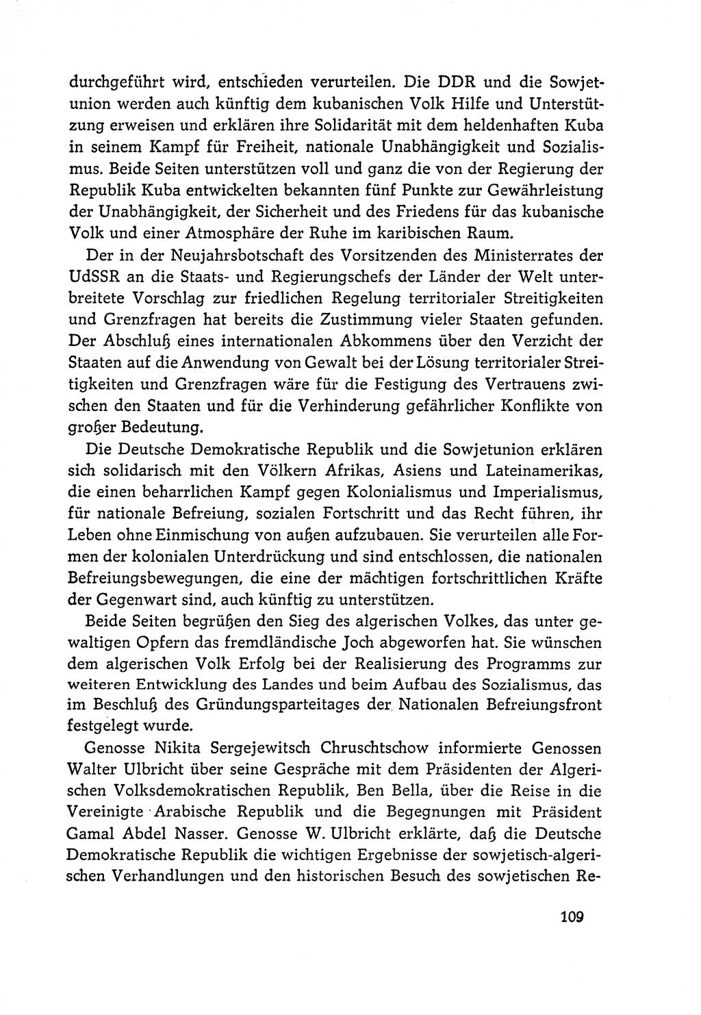 Dokumente der Sozialistischen Einheitspartei Deutschlands (SED) [Deutsche Demokratische Republik (DDR)] 1964-1965, Seite 109 (Dok. SED DDR 1964-1965, S. 109)
