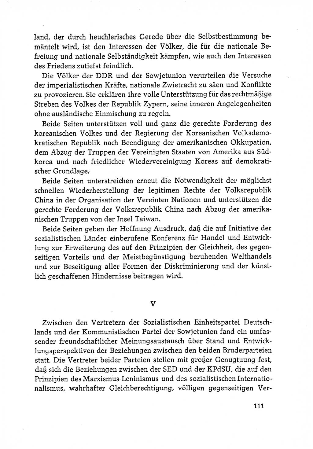 Dokumente der Sozialistischen Einheitspartei Deutschlands (SED) [Deutsche Demokratische Republik (DDR)] 1964-1965, Seite 111 (Dok. SED DDR 1964-1965, S. 111)