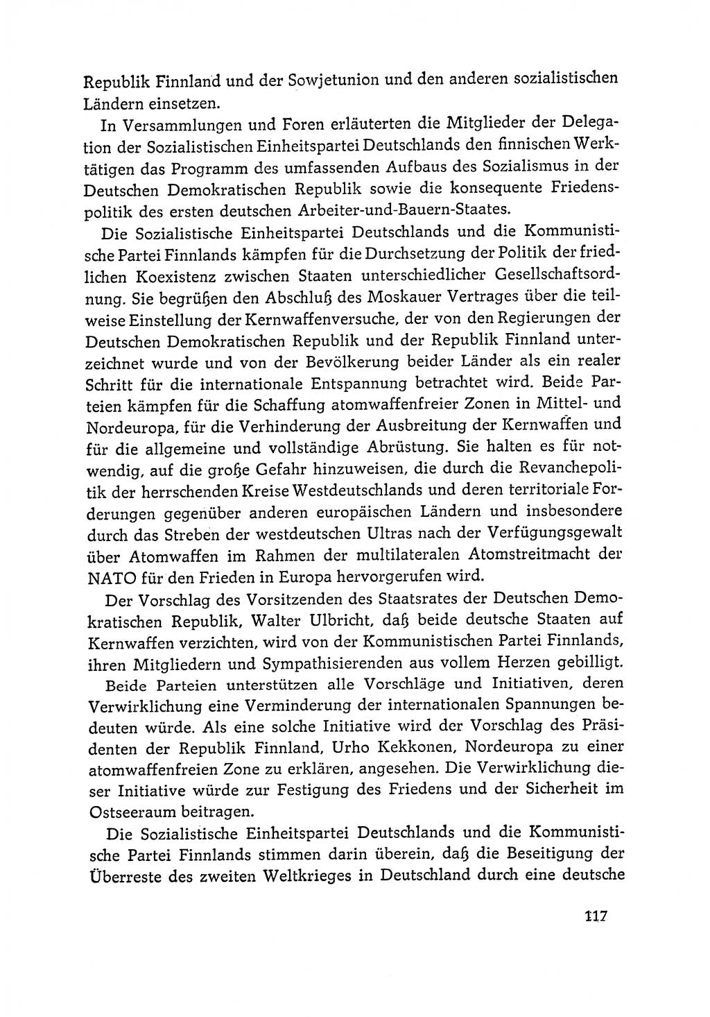 Dokumente der Sozialistischen Einheitspartei Deutschlands (SED) [Deutsche Demokratische Republik (DDR)] 1964-1965, Seite 117 (Dok. SED DDR 1964-1965, S. 117)