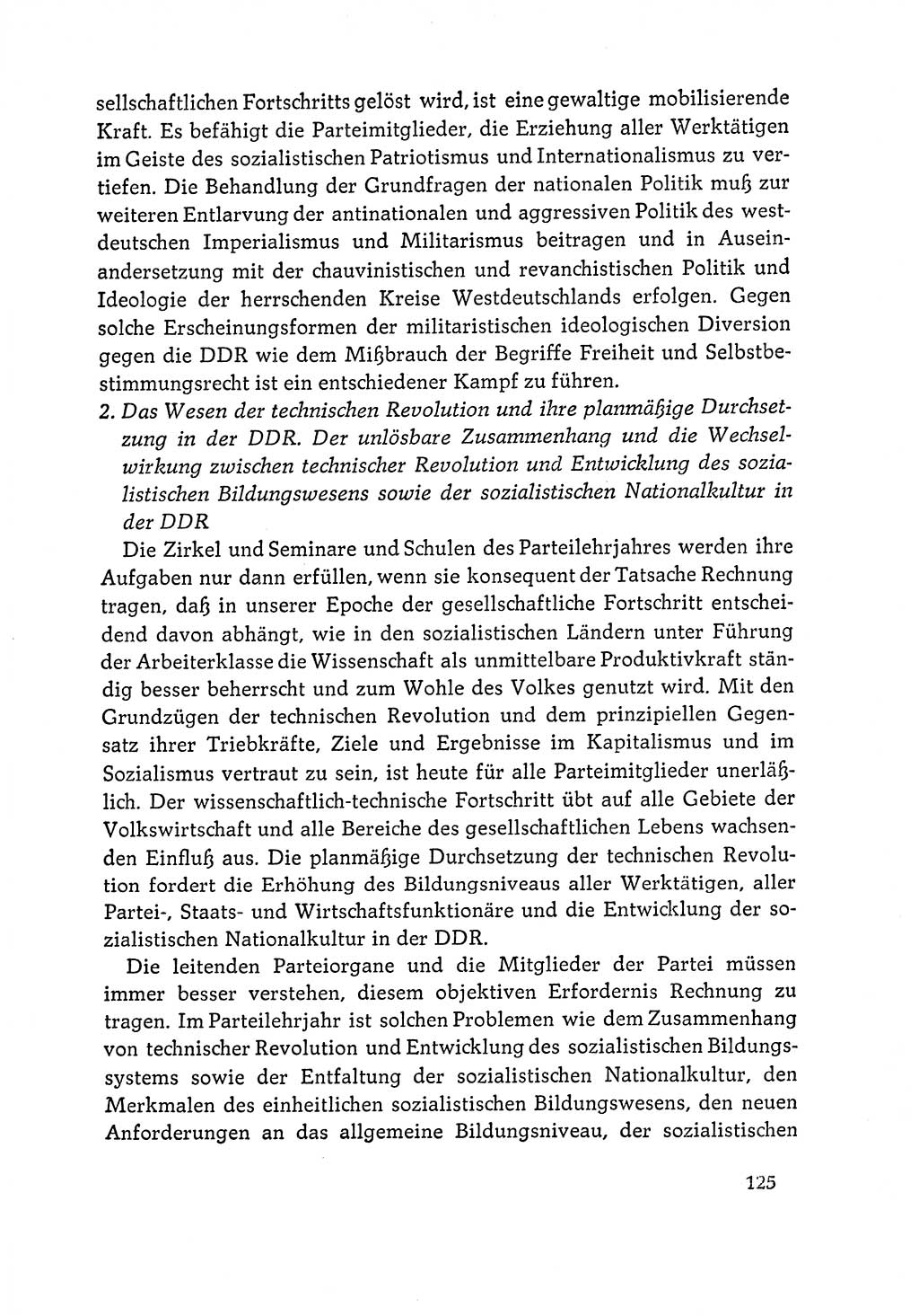 Dokumente der Sozialistischen Einheitspartei Deutschlands (SED) [Deutsche Demokratische Republik (DDR)] 1964-1965, Seite 125 (Dok. SED DDR 1964-1965, S. 125)