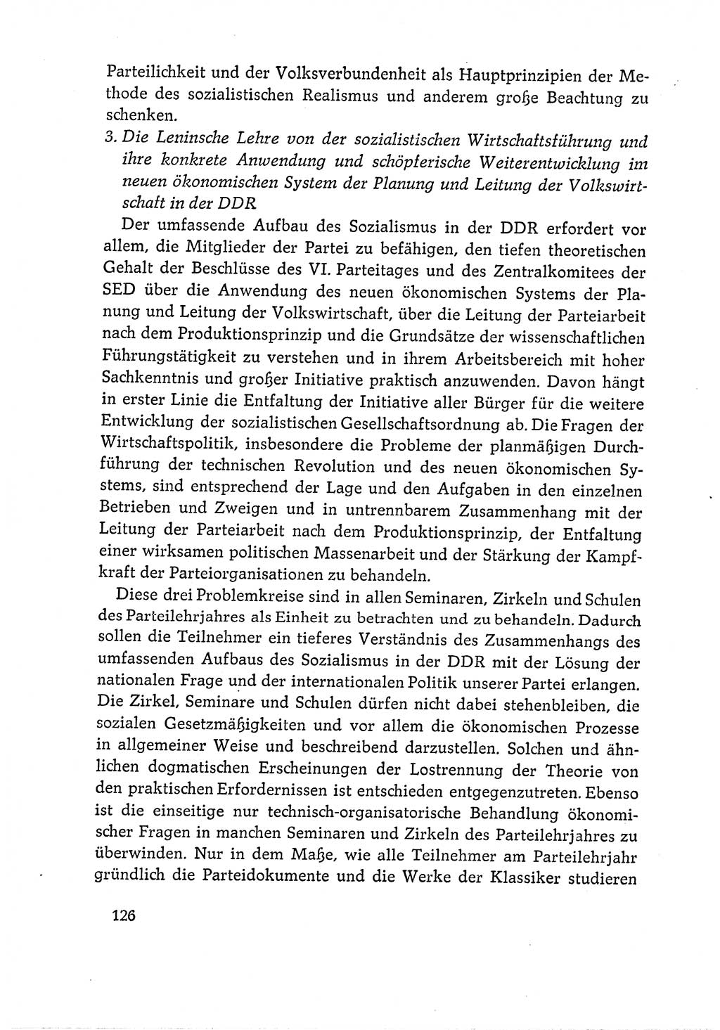 Dokumente der Sozialistischen Einheitspartei Deutschlands (SED) [Deutsche Demokratische Republik (DDR)] 1964-1965, Seite 126 (Dok. SED DDR 1964-1965, S. 126)