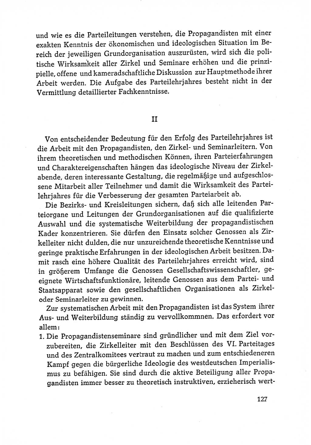 Dokumente der Sozialistischen Einheitspartei Deutschlands (SED) [Deutsche Demokratische Republik (DDR)] 1964-1965, Seite 127 (Dok. SED DDR 1964-1965, S. 127)