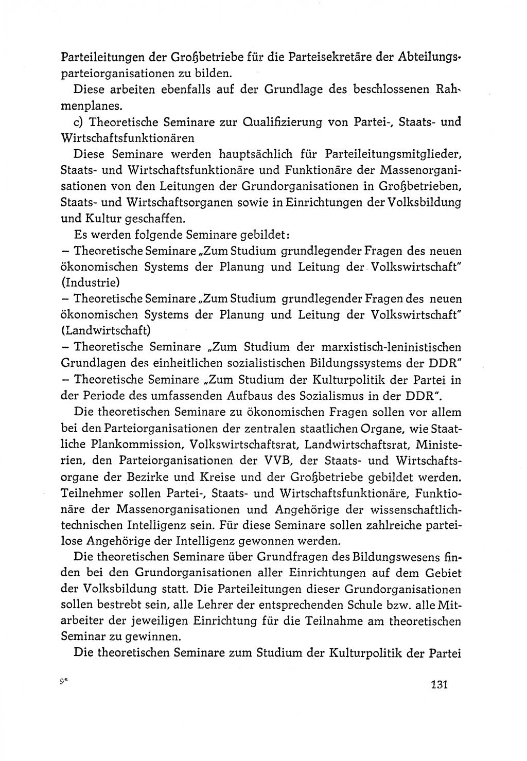 Dokumente der Sozialistischen Einheitspartei Deutschlands (SED) [Deutsche Demokratische Republik (DDR)] 1964-1965, Seite 131 (Dok. SED DDR 1964-1965, S. 131)