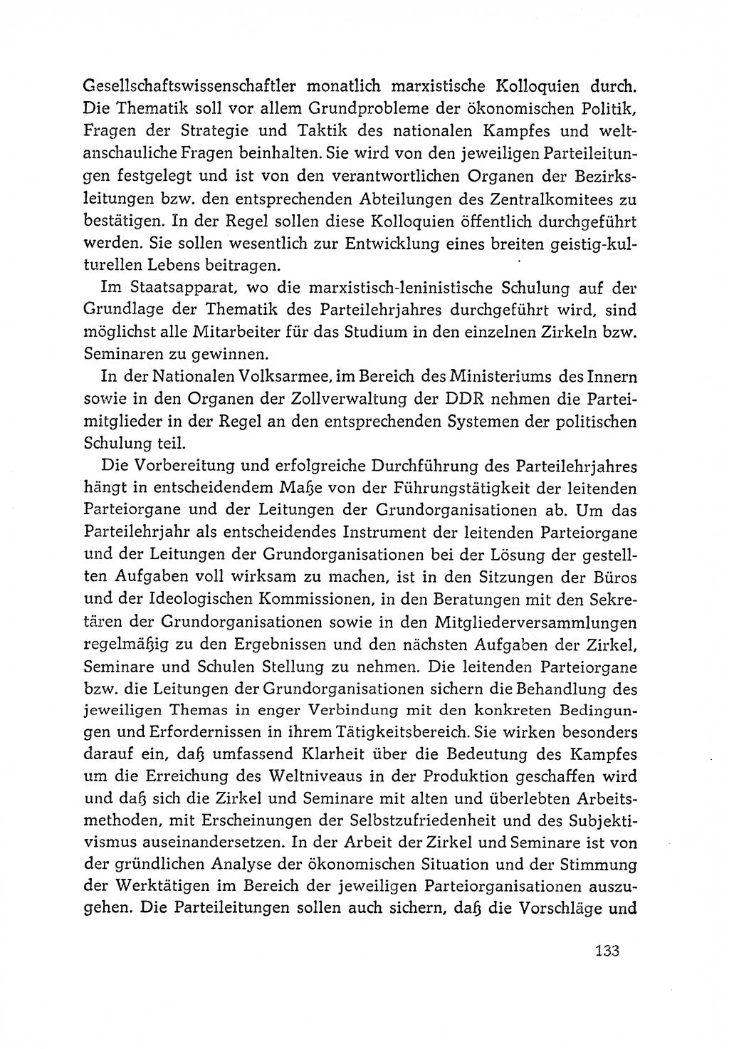 Dokumente der Sozialistischen Einheitspartei Deutschlands (SED) [Deutsche Demokratische Republik (DDR)] 1964-1965, Seite 133 (Dok. SED DDR 1964-1965, S. 133)