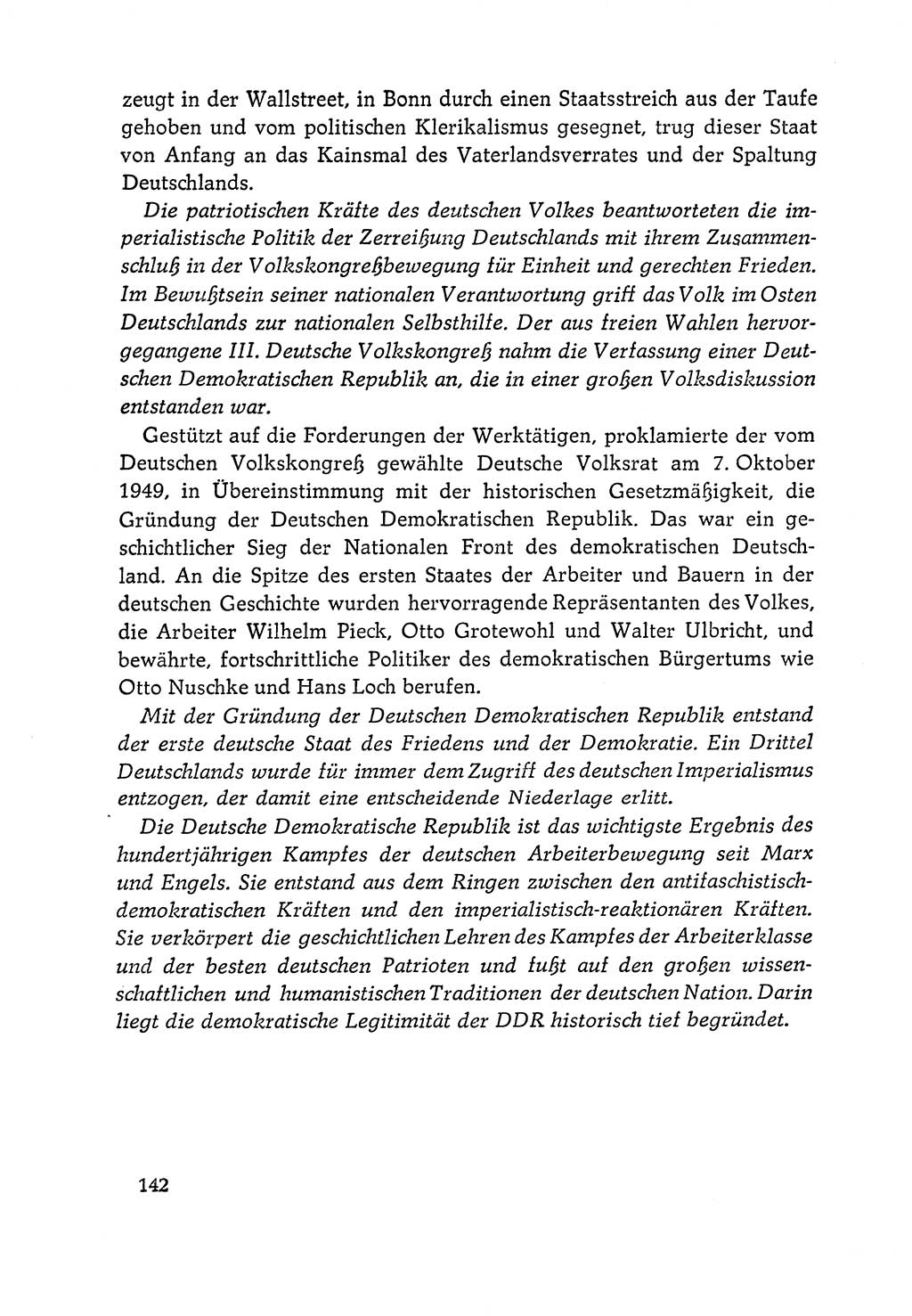 Dokumente der Sozialistischen Einheitspartei Deutschlands (SED) [Deutsche Demokratische Republik (DDR)] 1964-1965, Seite 142 (Dok. SED DDR 1964-1965, S. 142)