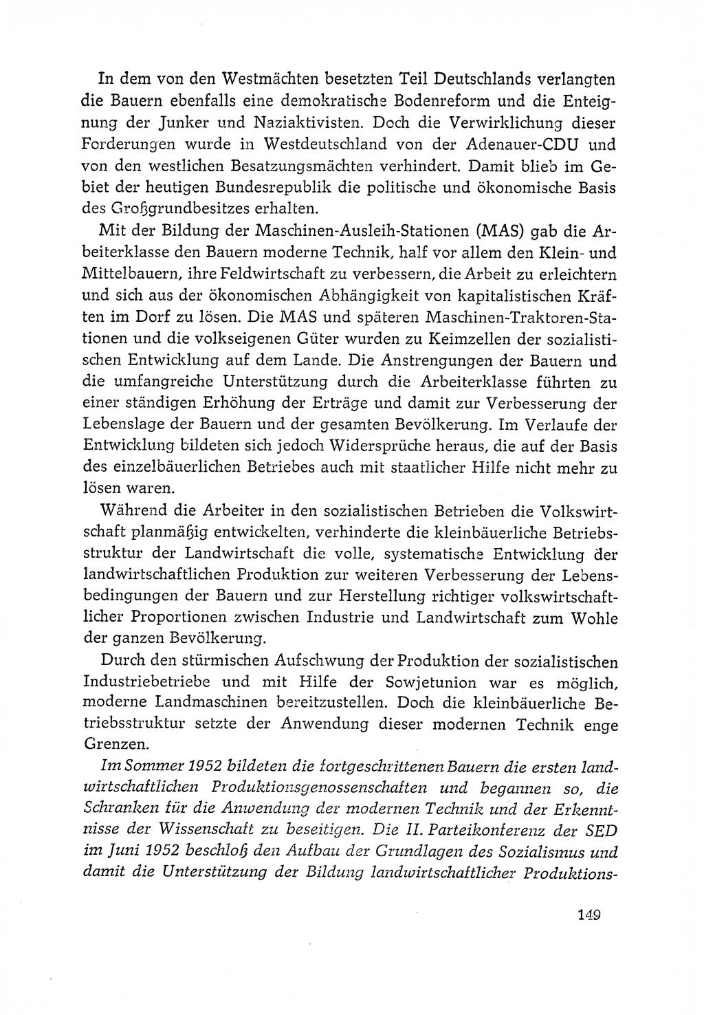 Dokumente der Sozialistischen Einheitspartei Deutschlands (SED) [Deutsche Demokratische Republik (DDR)] 1964-1965, Seite 149 (Dok. SED DDR 1964-1965, S. 149)