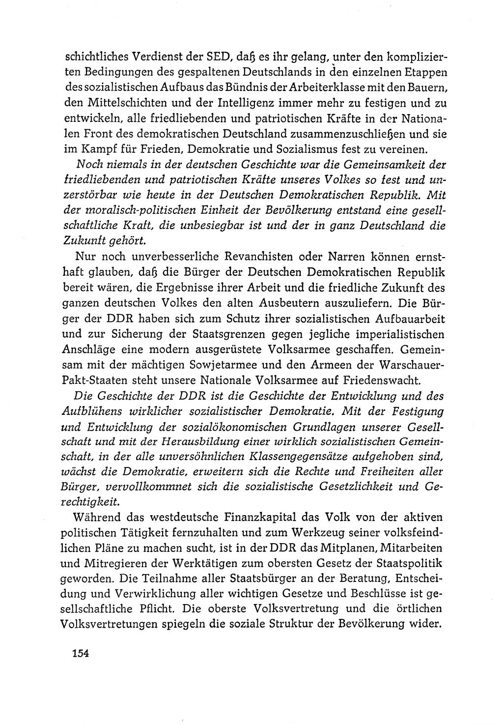 Dokumente der Sozialistischen Einheitspartei Deutschlands (SED) [Deutsche Demokratische Republik (DDR)] 1964-1965, Seite 154 (Dok. SED DDR 1964-1965, S. 154)