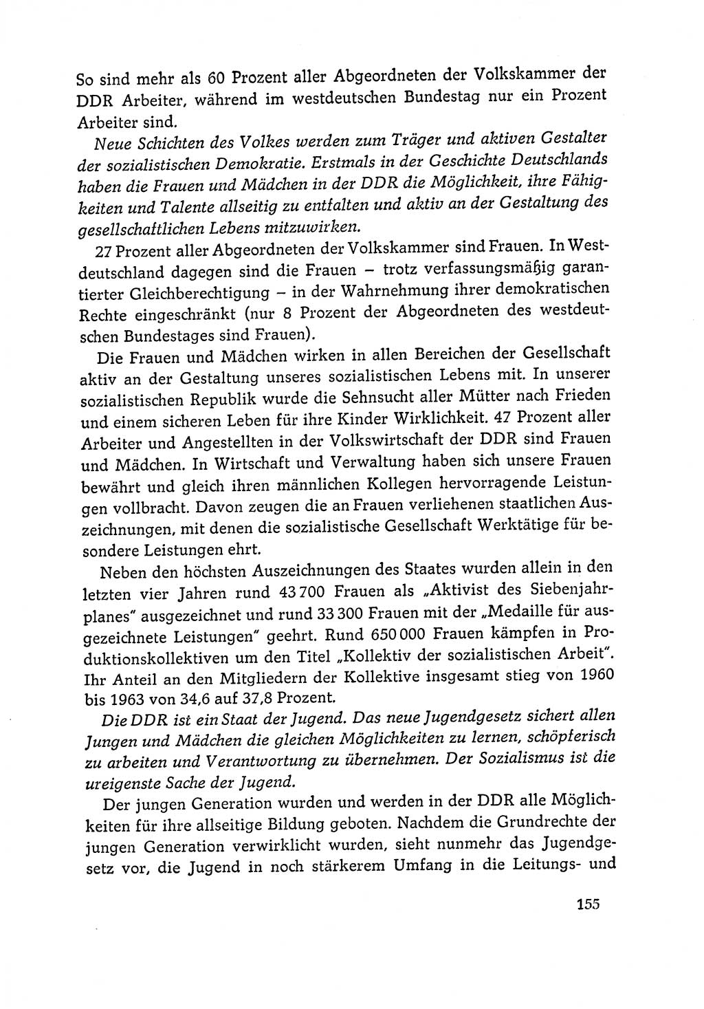 Dokumente der Sozialistischen Einheitspartei Deutschlands (SED) [Deutsche Demokratische Republik (DDR)] 1964-1965, Seite 155 (Dok. SED DDR 1964-1965, S. 155)