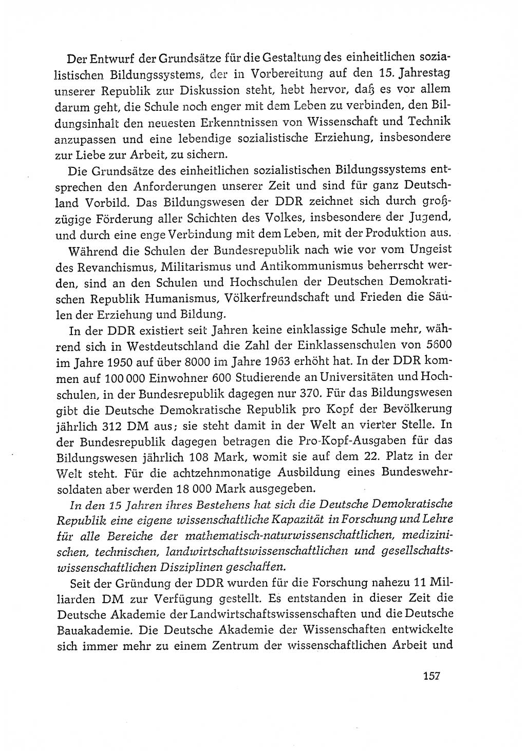 Dokumente der Sozialistischen Einheitspartei Deutschlands (SED) [Deutsche Demokratische Republik (DDR)] 1964-1965, Seite 157 (Dok. SED DDR 1964-1965, S. 157)