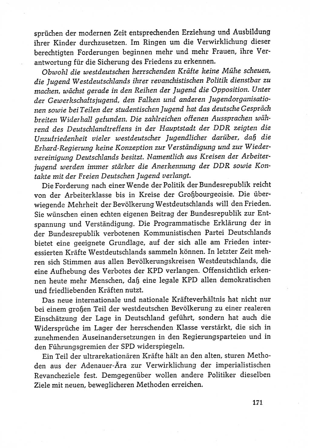 Dokumente der Sozialistischen Einheitspartei Deutschlands (SED) [Deutsche Demokratische Republik (DDR)] 1964-1965, Seite 171 (Dok. SED DDR 1964-1965, S. 171)