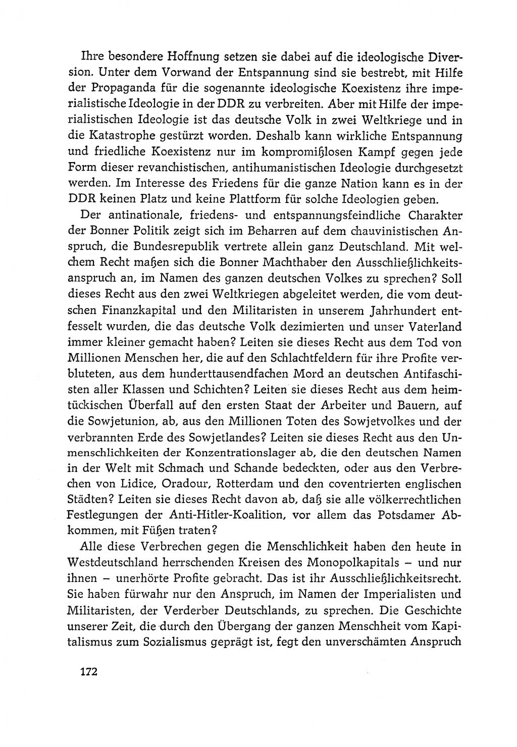 Dokumente der Sozialistischen Einheitspartei Deutschlands (SED) [Deutsche Demokratische Republik (DDR)] 1964-1965, Seite 172 (Dok. SED DDR 1964-1965, S. 172)