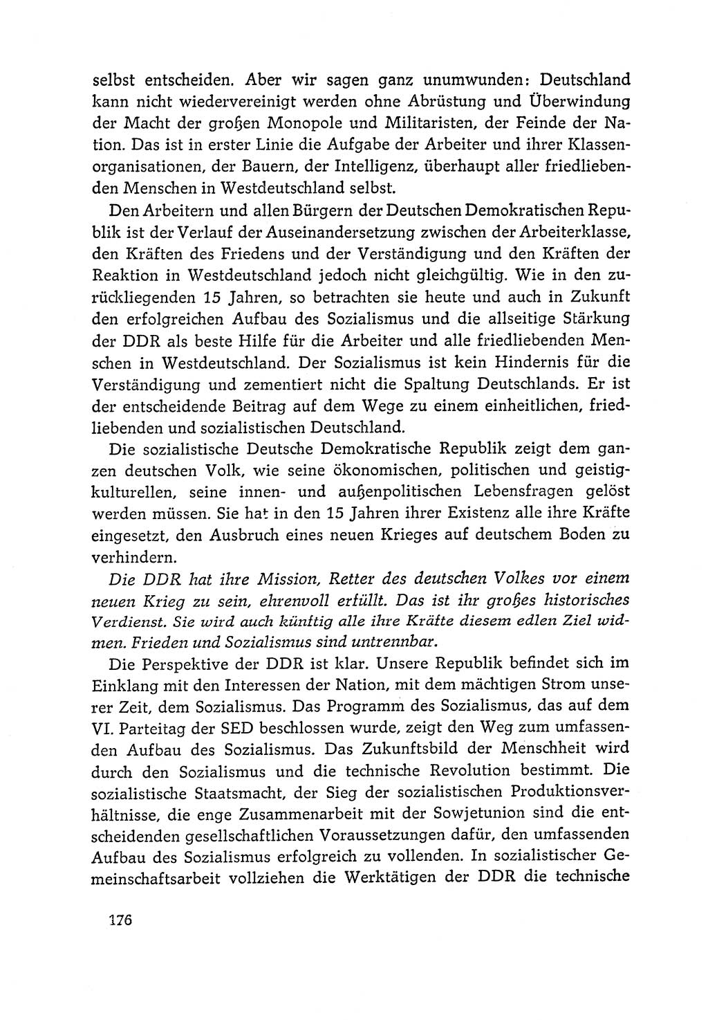 Dokumente der Sozialistischen Einheitspartei Deutschlands (SED) [Deutsche Demokratische Republik (DDR)] 1964-1965, Seite 176 (Dok. SED DDR 1964-1965, S. 176)