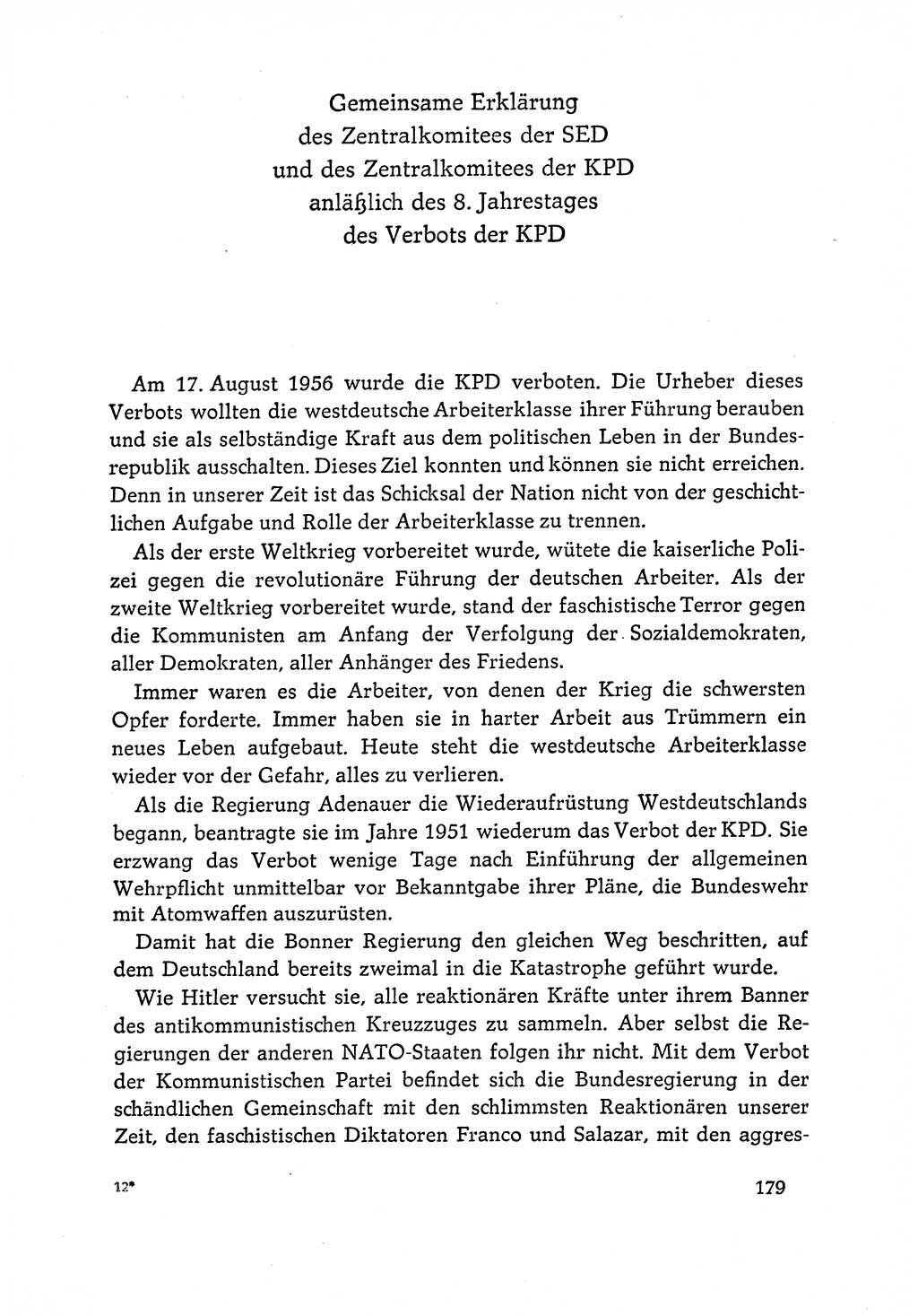 Dokumente der Sozialistischen Einheitspartei Deutschlands (SED) [Deutsche Demokratische Republik (DDR)] 1964-1965, Seite 179 (Dok. SED DDR 1964-1965, S. 179)