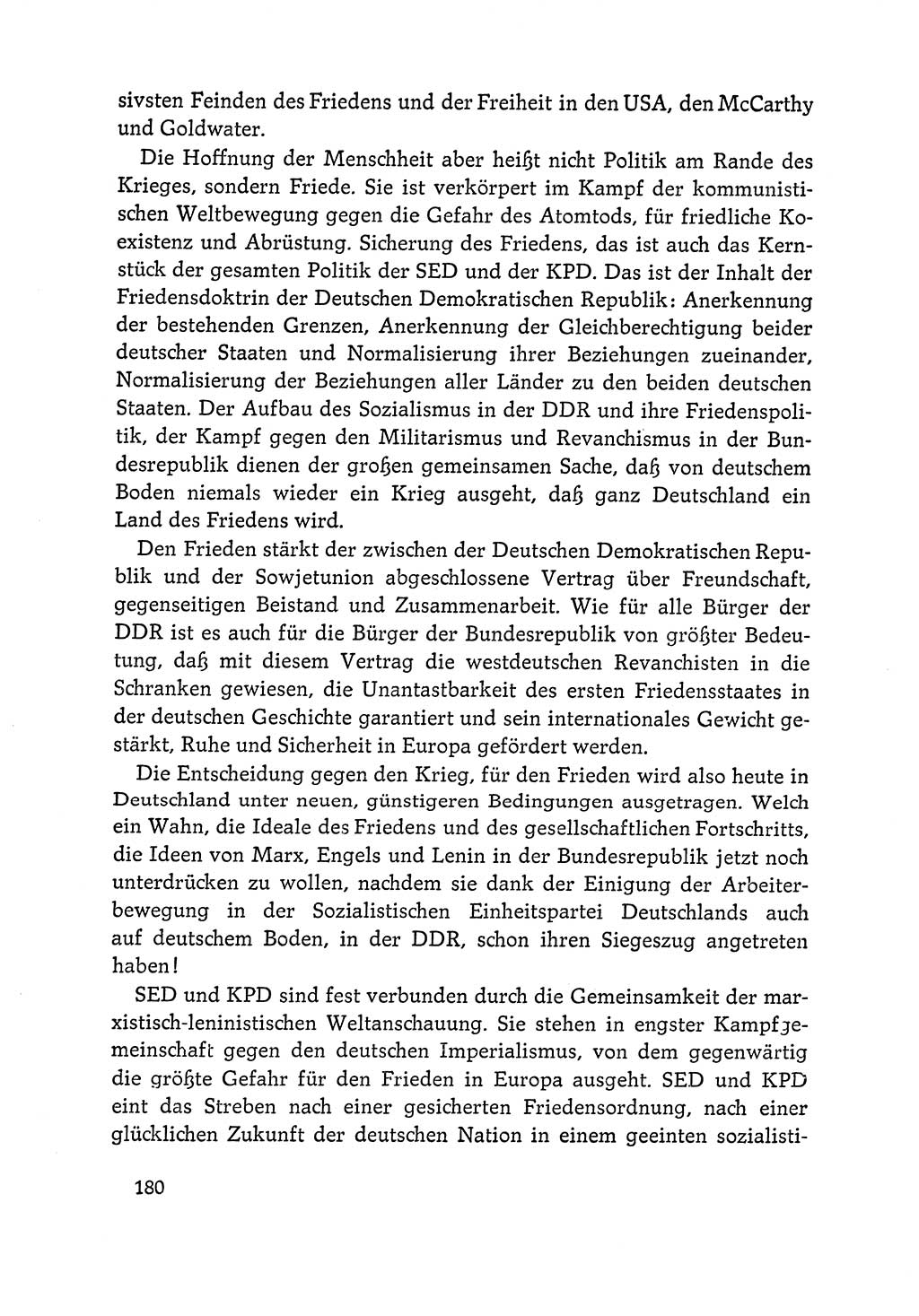 Dokumente der Sozialistischen Einheitspartei Deutschlands (SED) [Deutsche Demokratische Republik (DDR)] 1964-1965, Seite 180 (Dok. SED DDR 1964-1965, S. 180)