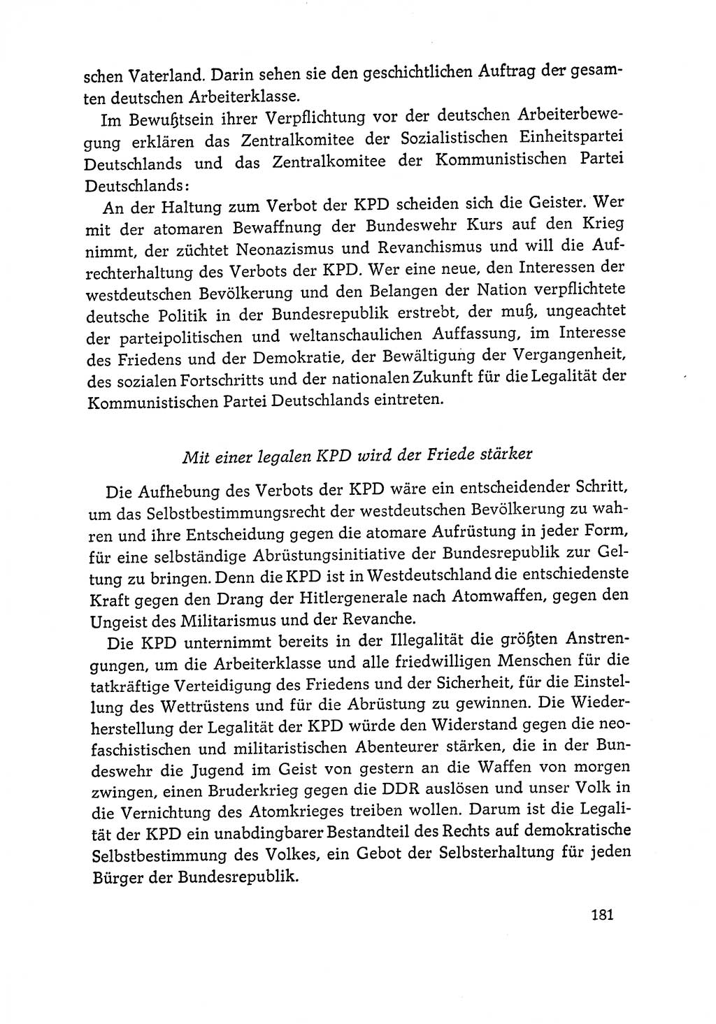 Dokumente der Sozialistischen Einheitspartei Deutschlands (SED) [Deutsche Demokratische Republik (DDR)] 1964-1965, Seite 181 (Dok. SED DDR 1964-1965, S. 181)