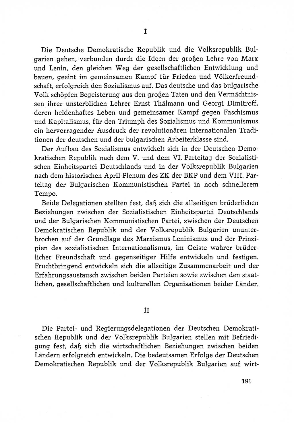 Dokumente der Sozialistischen Einheitspartei Deutschlands (SED) [Deutsche Demokratische Republik (DDR)] 1964-1965, Seite 191 (Dok. SED DDR 1964-1965, S. 191)