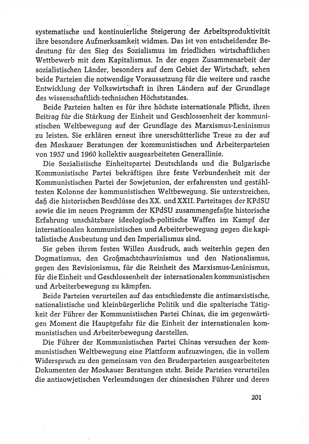 Dokumente der Sozialistischen Einheitspartei Deutschlands (SED) [Deutsche Demokratische Republik (DDR)] 1964-1965, Seite 201 (Dok. SED DDR 1964-1965, S. 201)