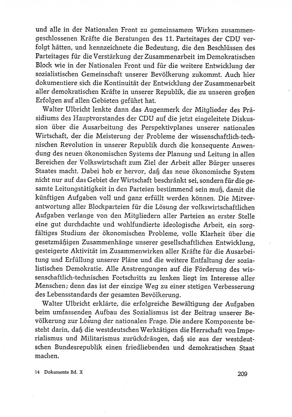 Dokumente der Sozialistischen Einheitspartei Deutschlands (SED) [Deutsche Demokratische Republik (DDR)] 1964-1965, Seite 209 (Dok. SED DDR 1964-1965, S. 209)