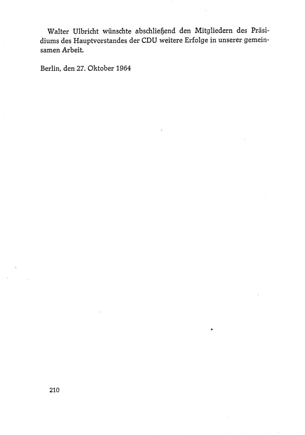 Dokumente der Sozialistischen Einheitspartei Deutschlands (SED) [Deutsche Demokratische Republik (DDR)] 1964-1965, Seite 210 (Dok. SED DDR 1964-1965, S. 210)