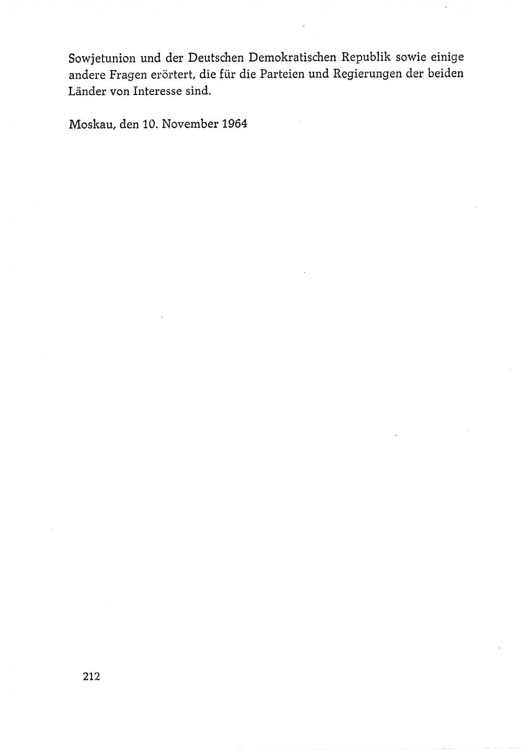 Dokumente der Sozialistischen Einheitspartei Deutschlands (SED) [Deutsche Demokratische Republik (DDR)] 1964-1965, Seite 212 (Dok. SED DDR 1964-1965, S. 212)