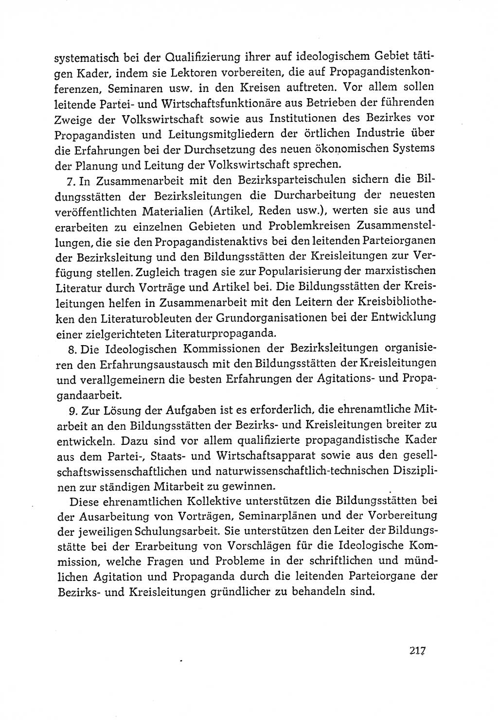 Dokumente der Sozialistischen Einheitspartei Deutschlands (SED) [Deutsche Demokratische Republik (DDR)] 1964-1965, Seite 217 (Dok. SED DDR 1964-1965, S. 217)